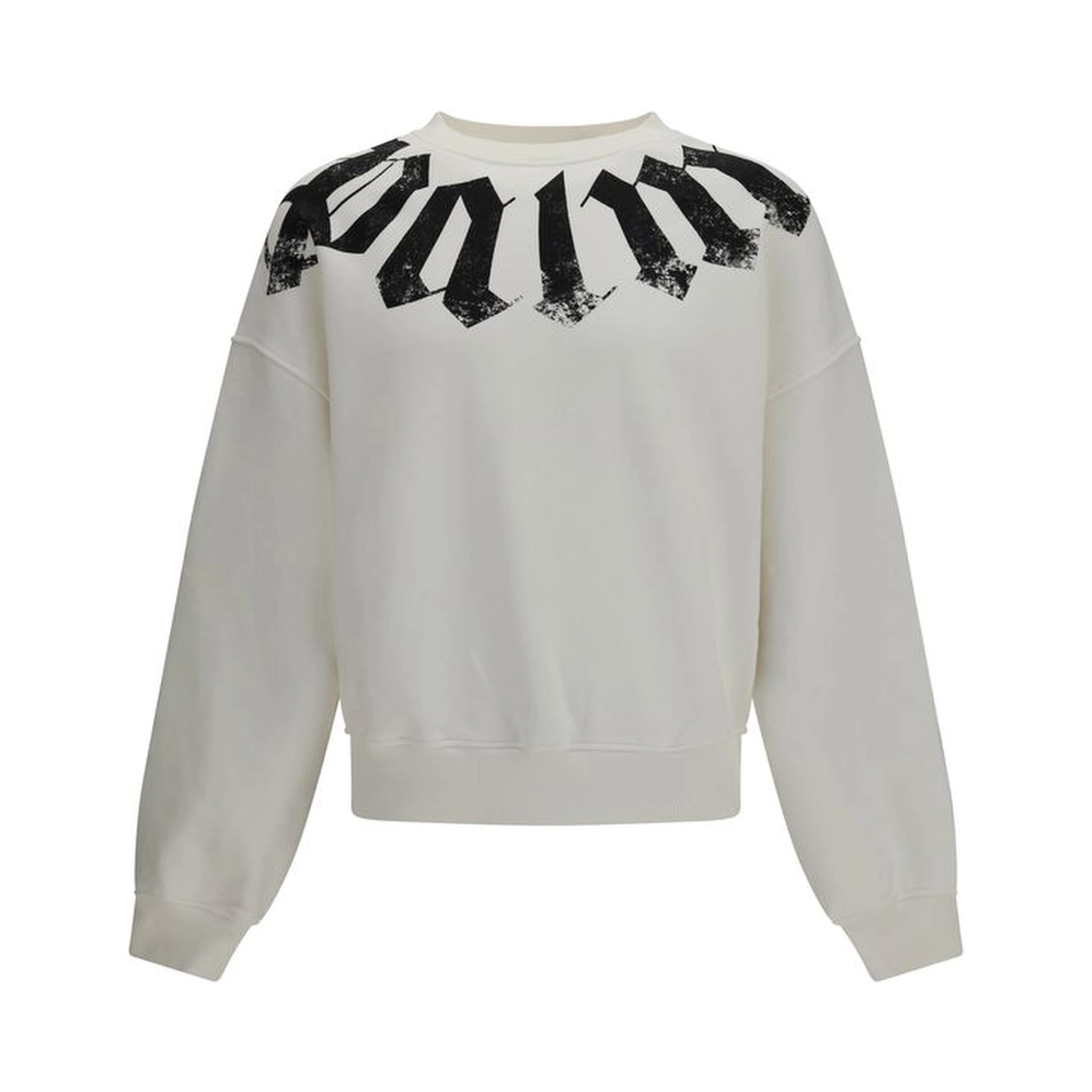 White Cotton Sweatshirt
