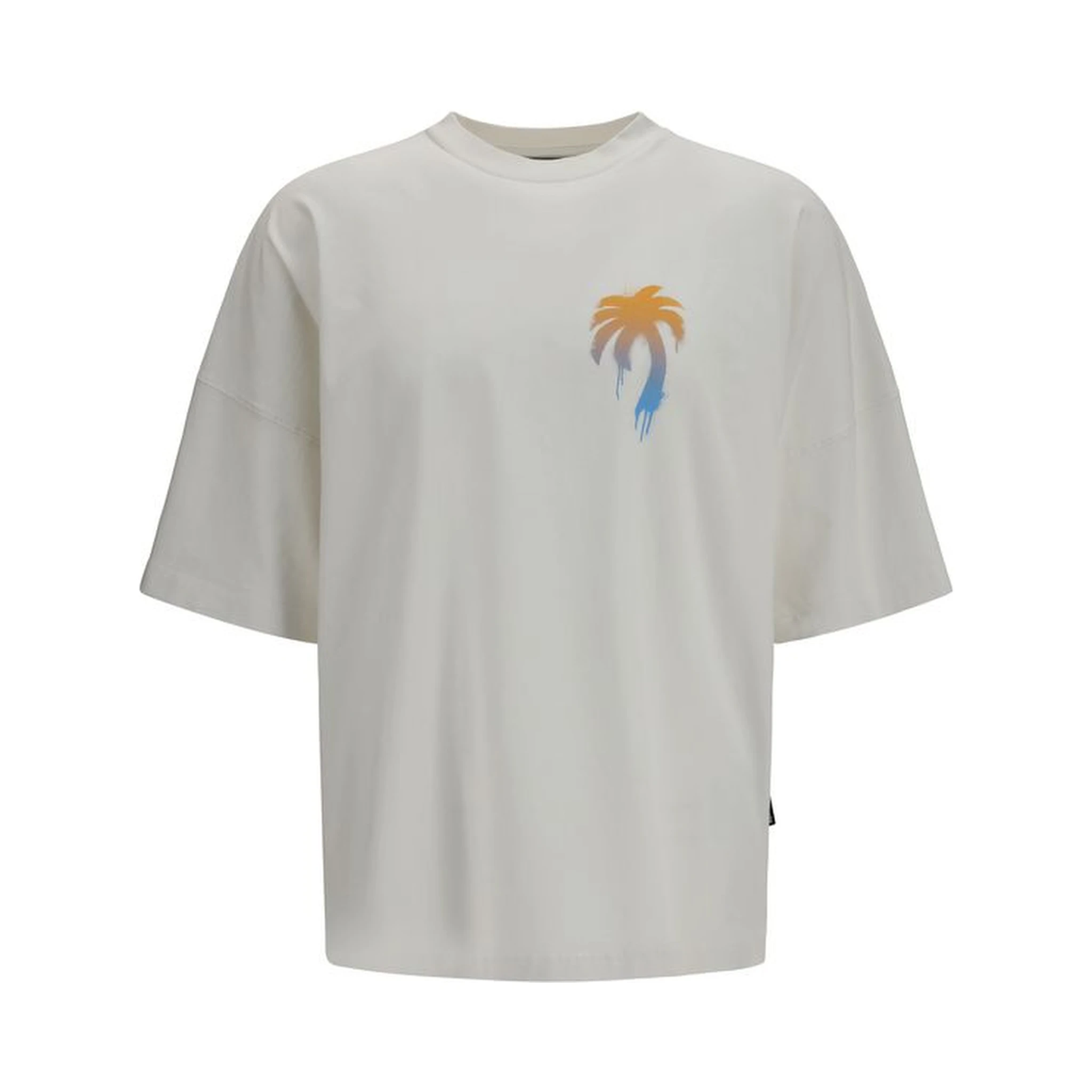 تي شيرت قطني أبيض