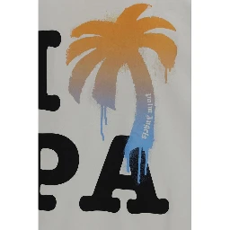 تي شيرت قطني أبيض