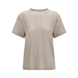 Beige Linen T-Shirt