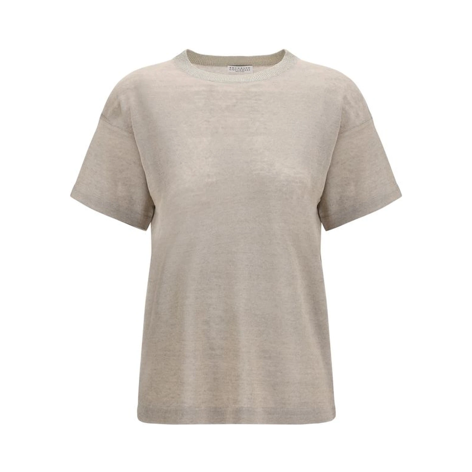 Beige Linen T-Shirt