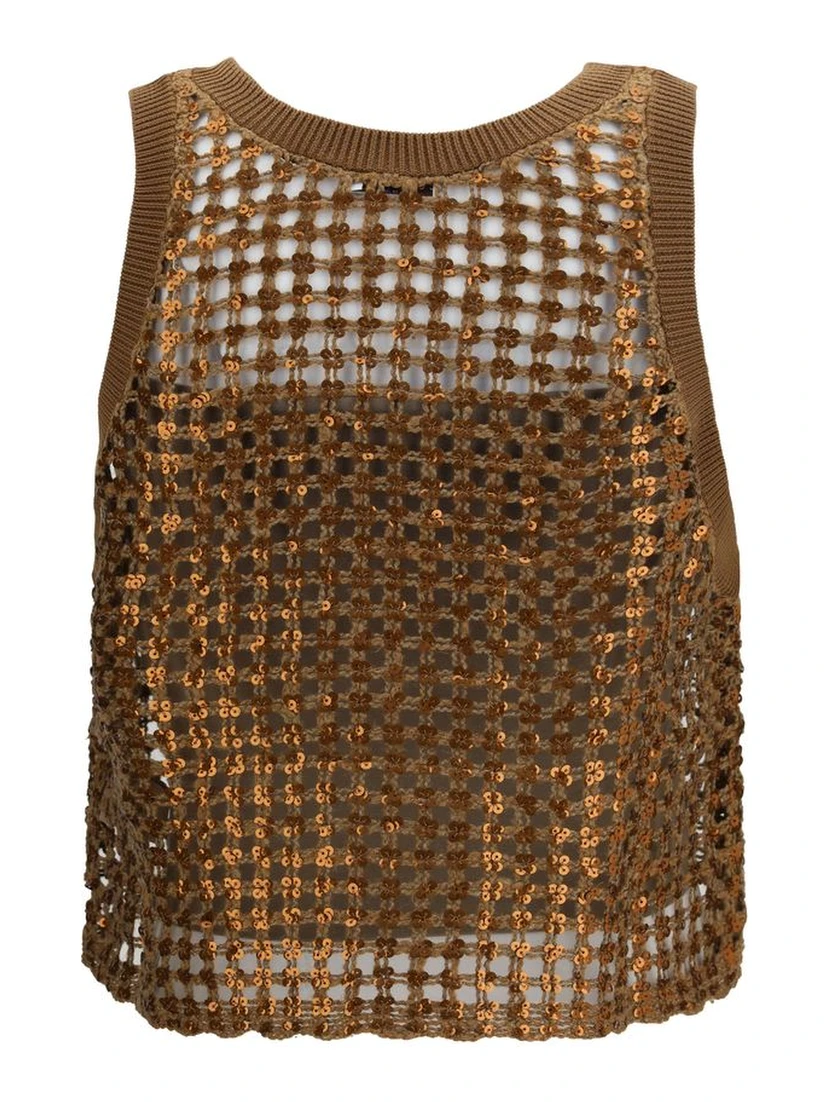 Brown Silk Blouse