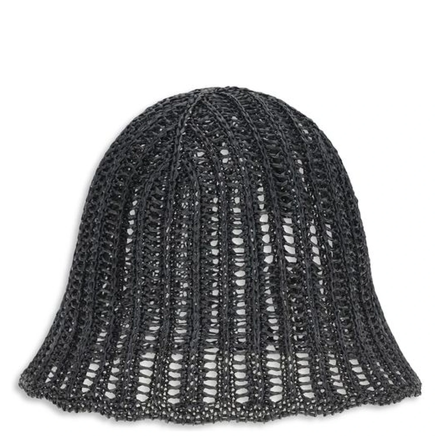 Black Raffia Hat