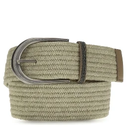 Beige Linen Regular Belt