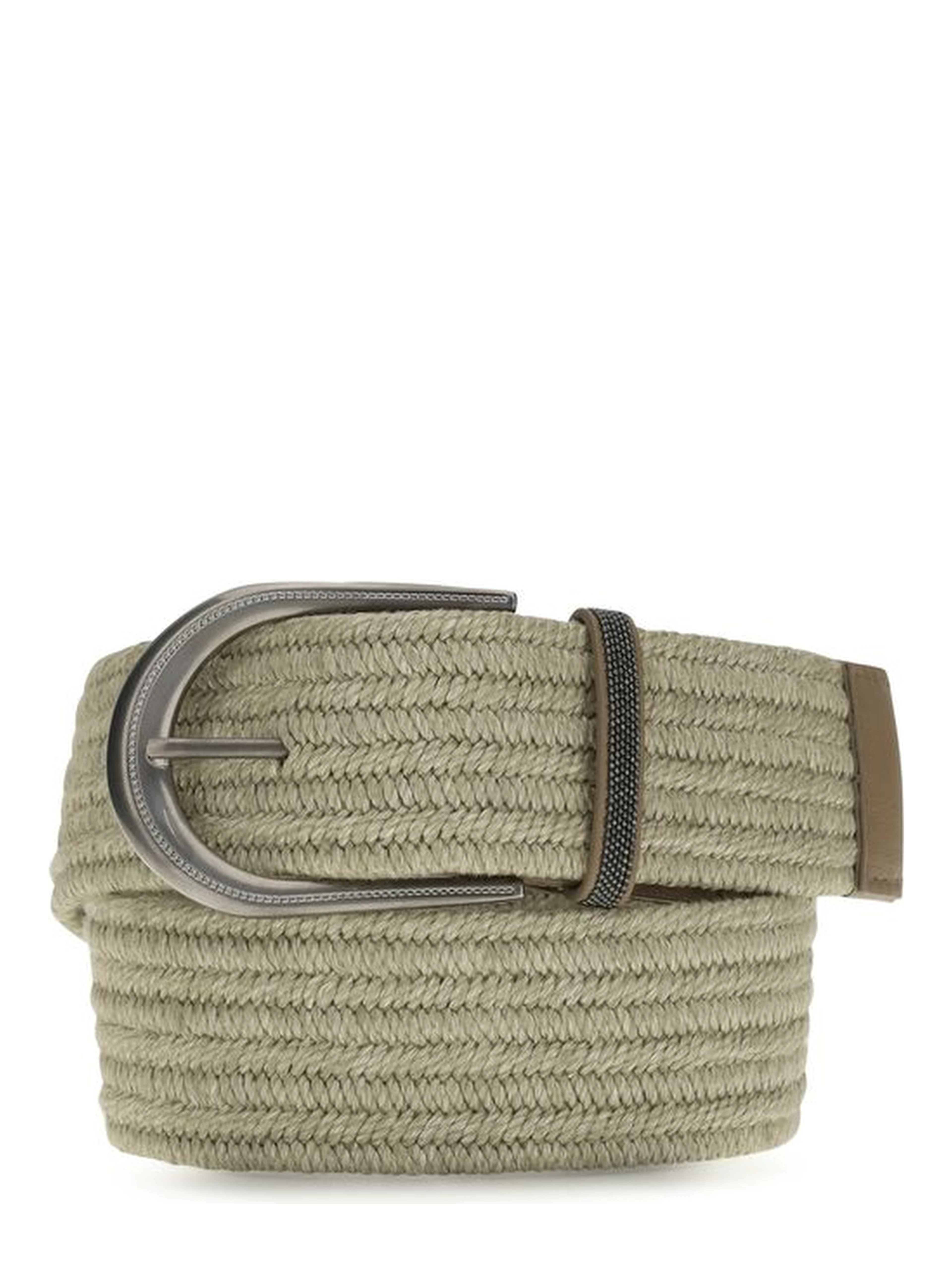 Beige Linen Regular Belt