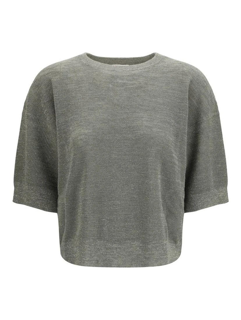 Bicolor Linen Sweatshirt