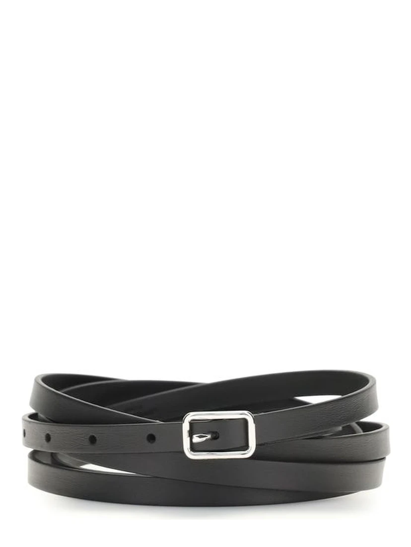 Black Calf Leather Bos Taurus Belt