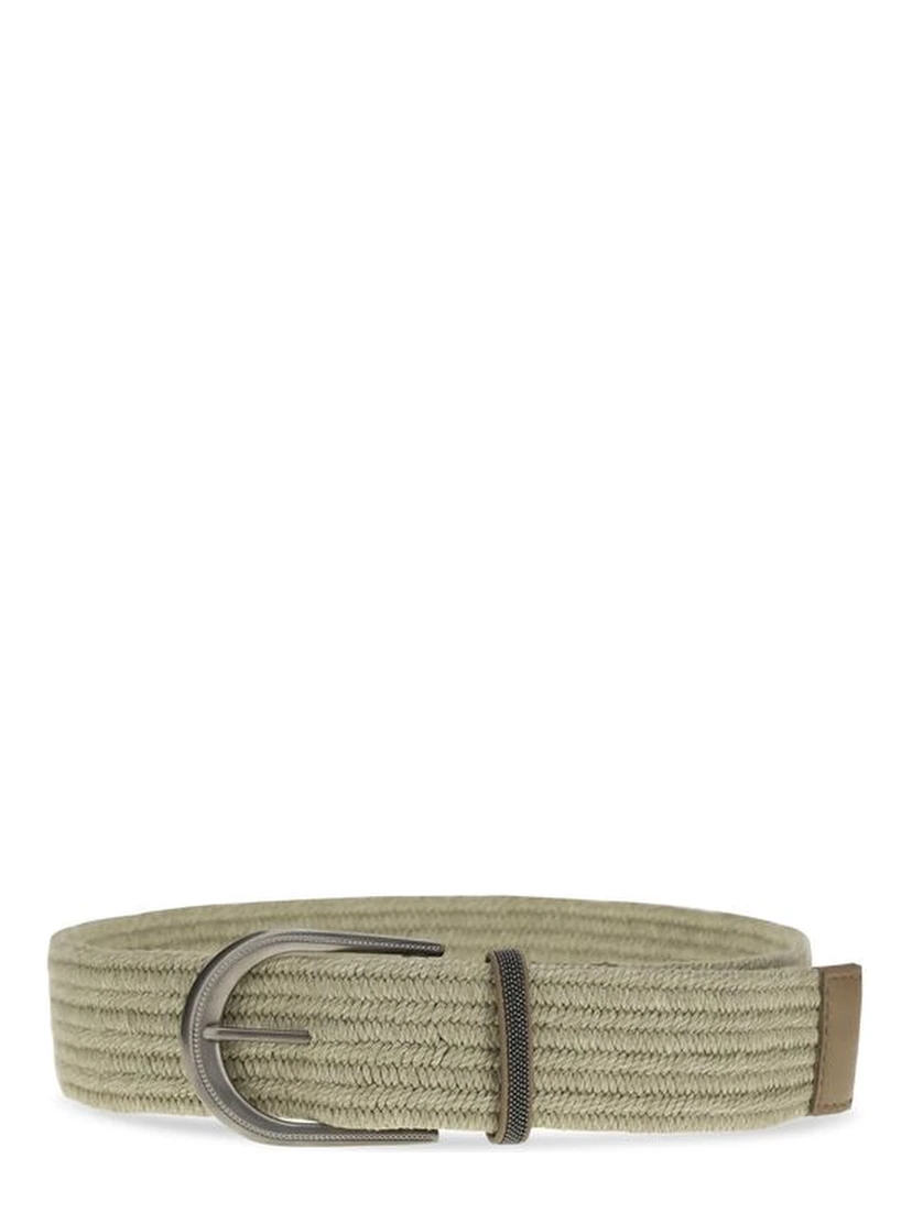 Beige Linen Regular Belt