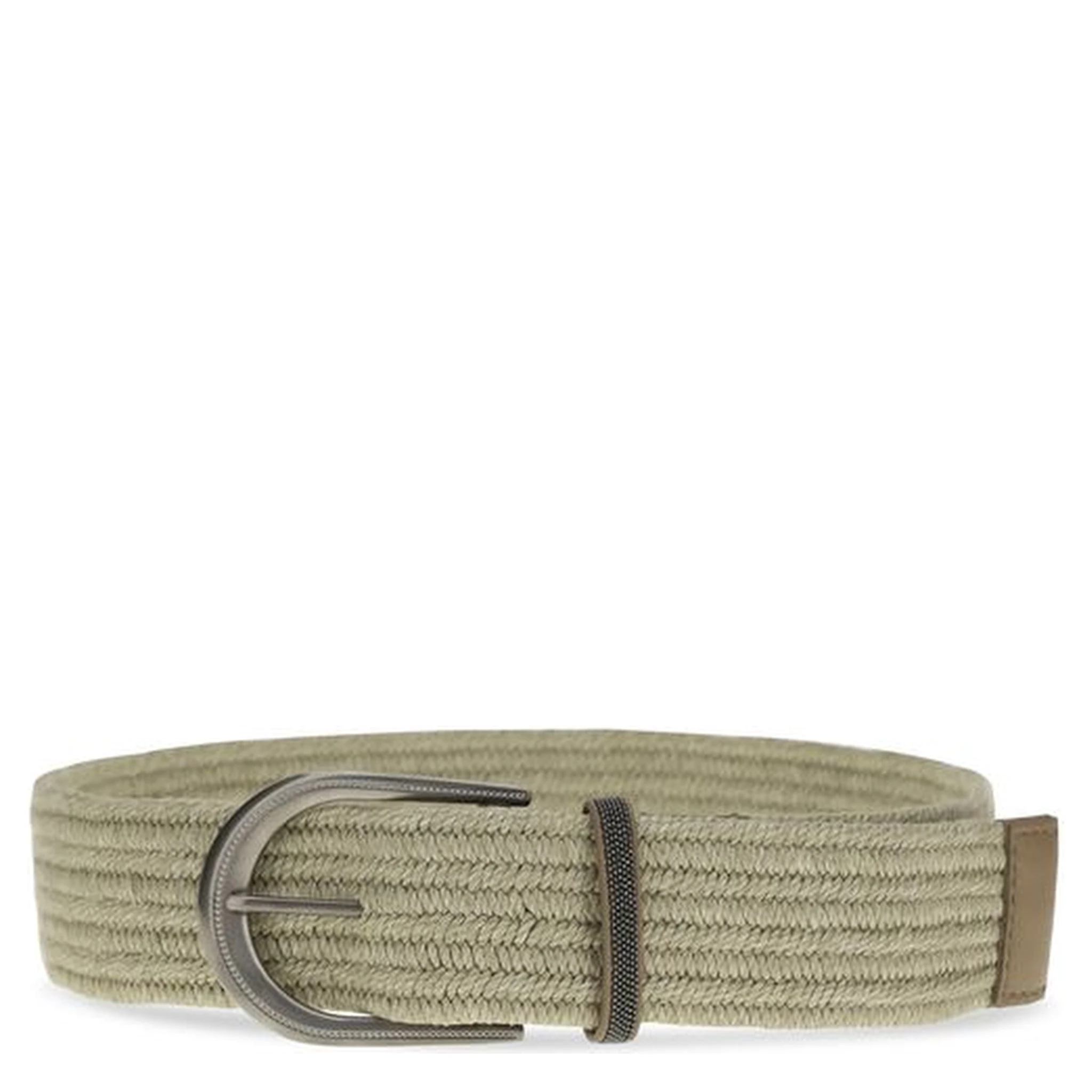 Beige Linen Regular Belt