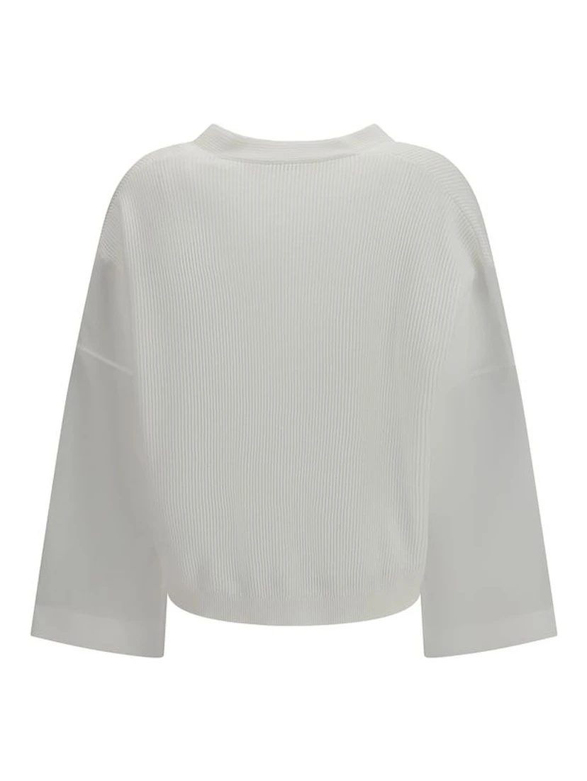 White Cotton Cardigan