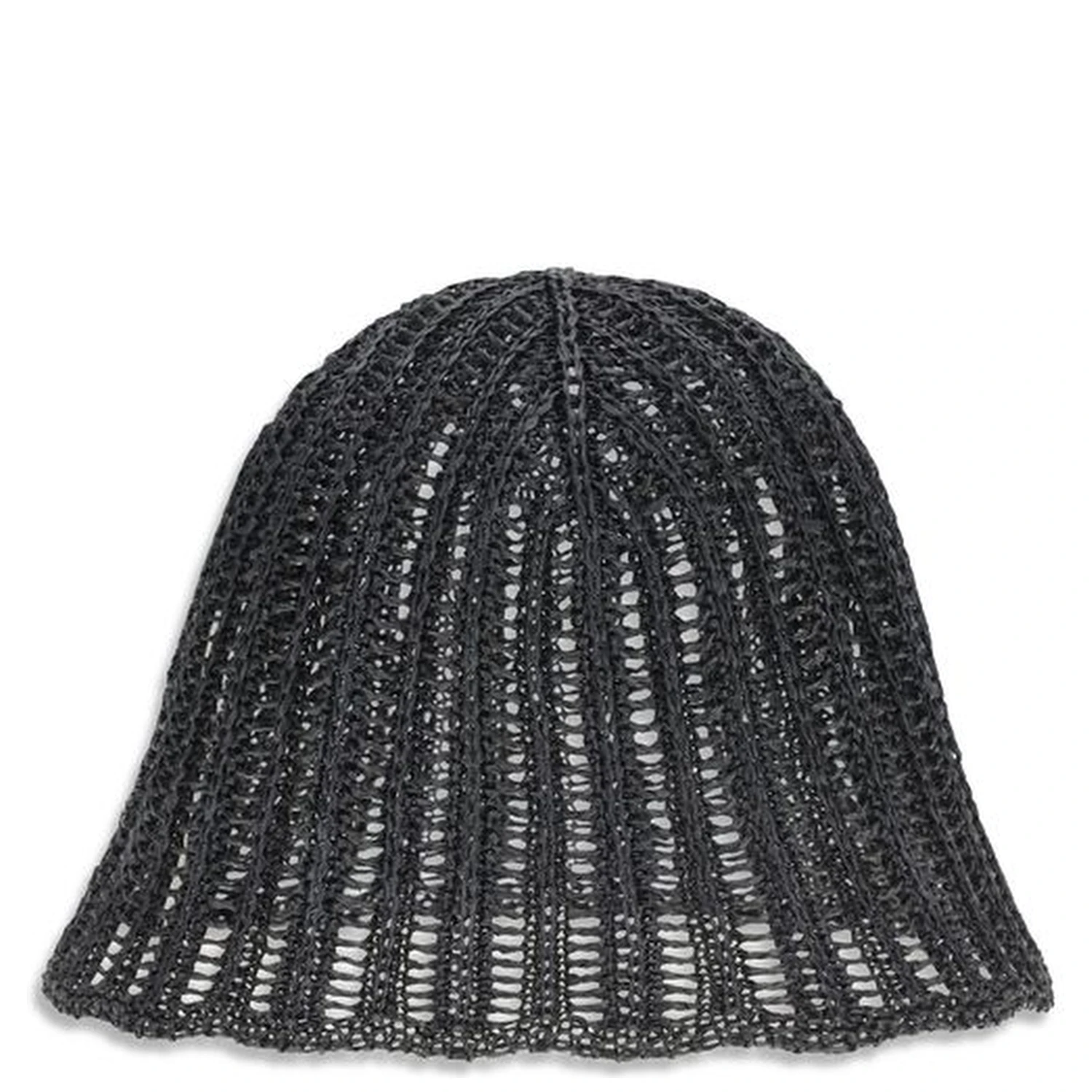 Black Raffia Hat
