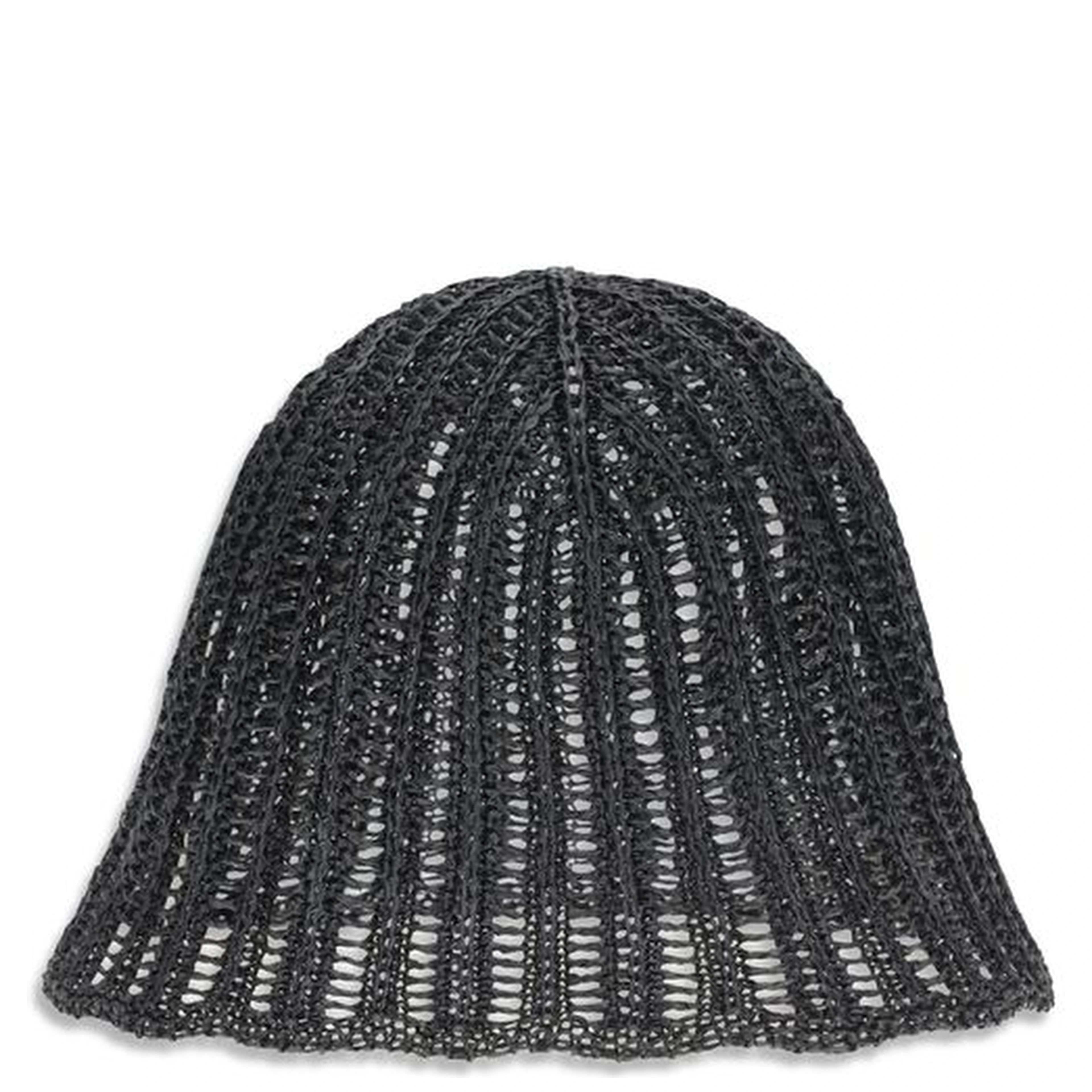 Black Raffia Hat