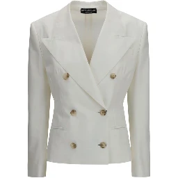 White Cotton Blazer