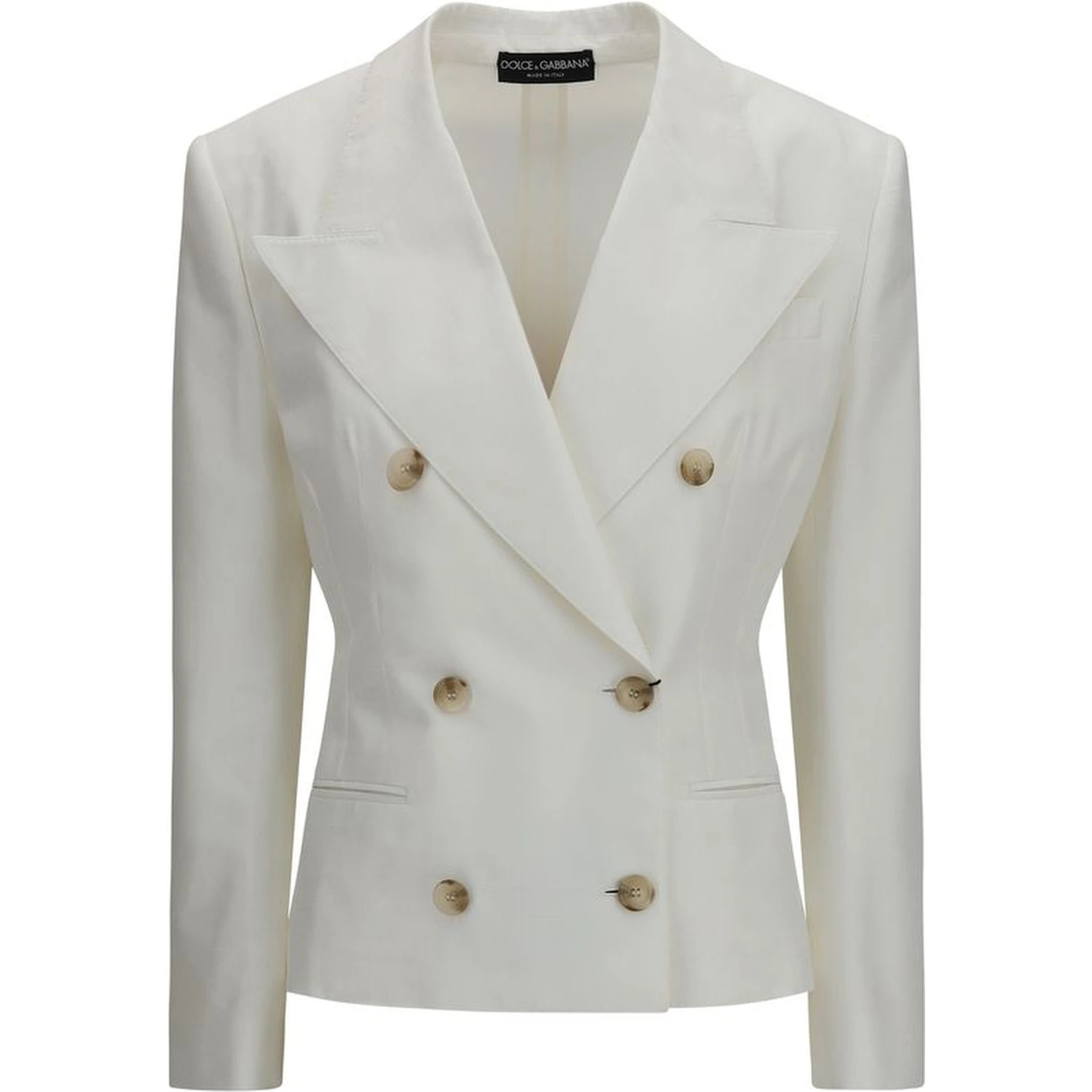 White Cotton Blazer