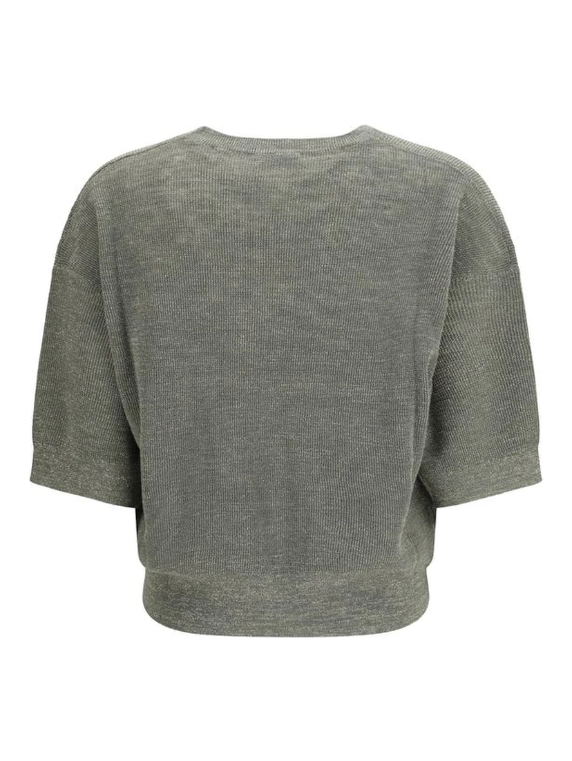 Bicolor Linen Sweatshirt