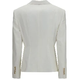 White Cotton Blazer