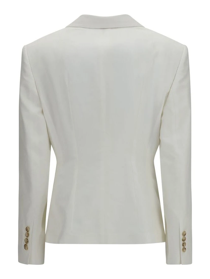 White Cotton Blazer