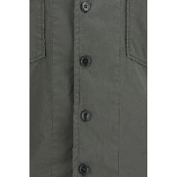 Gray Cotton Shortsleeve Shirt