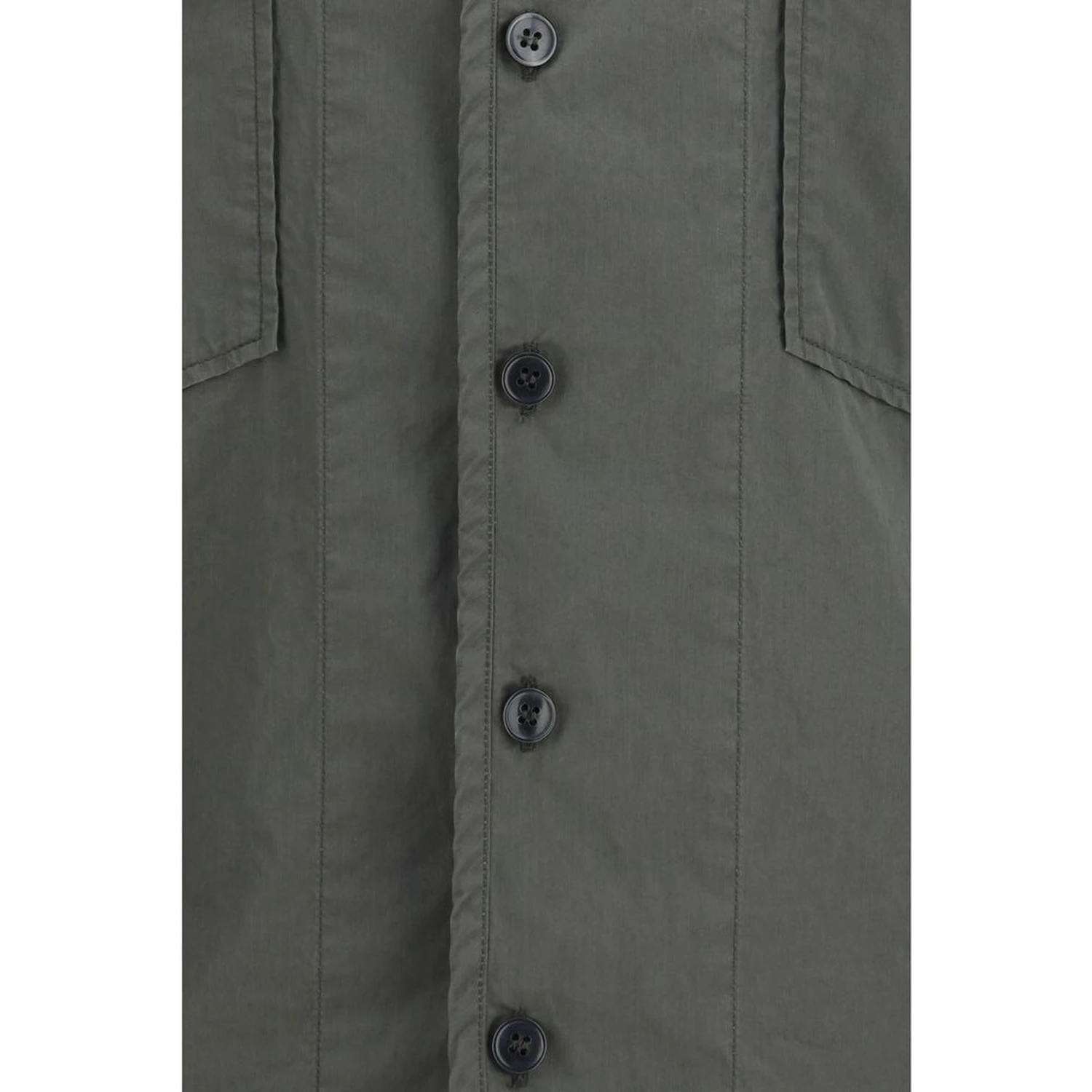 Gray Cotton Shortsleeve Shirt