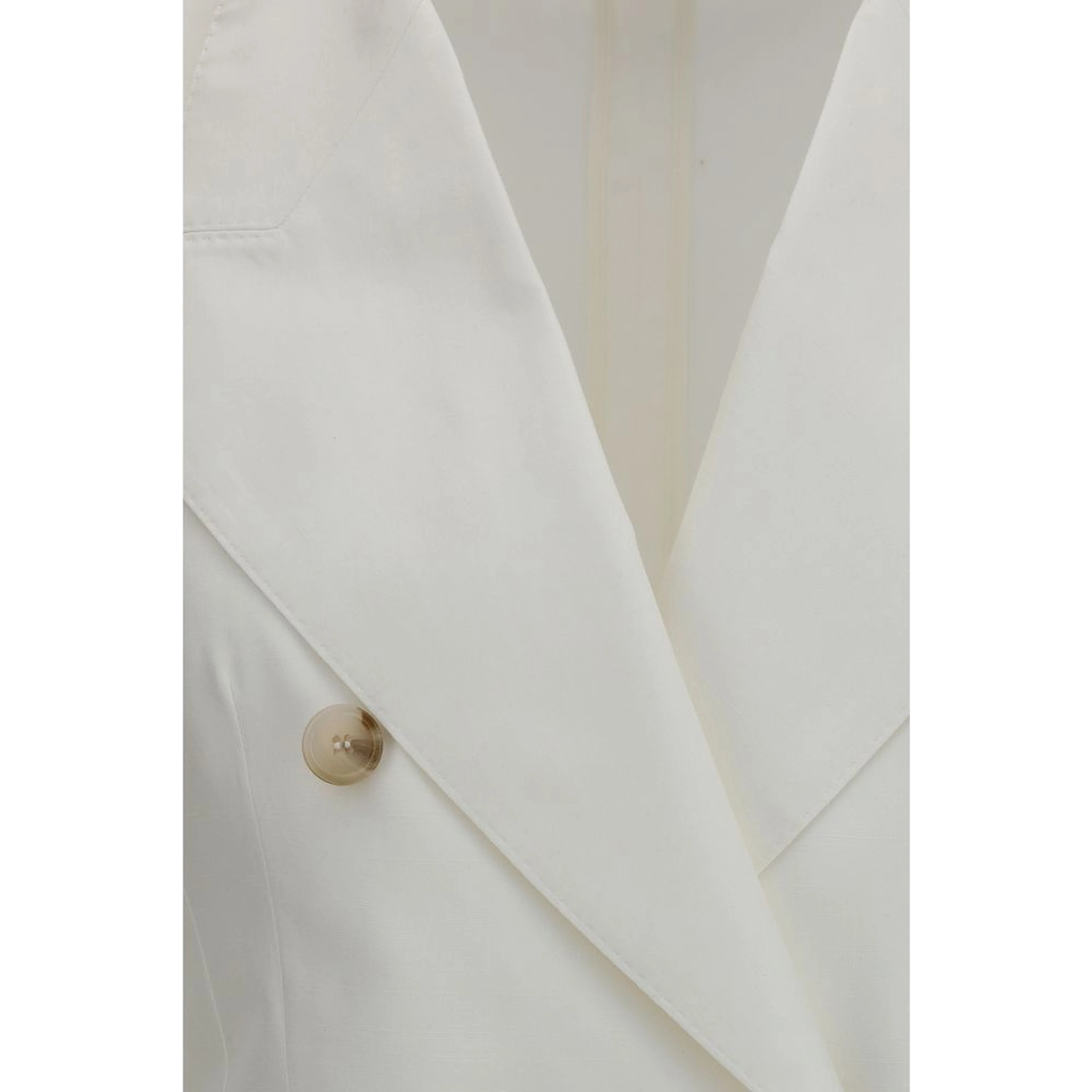 White Cotton Blazer