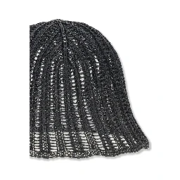 Black Raffia Hat