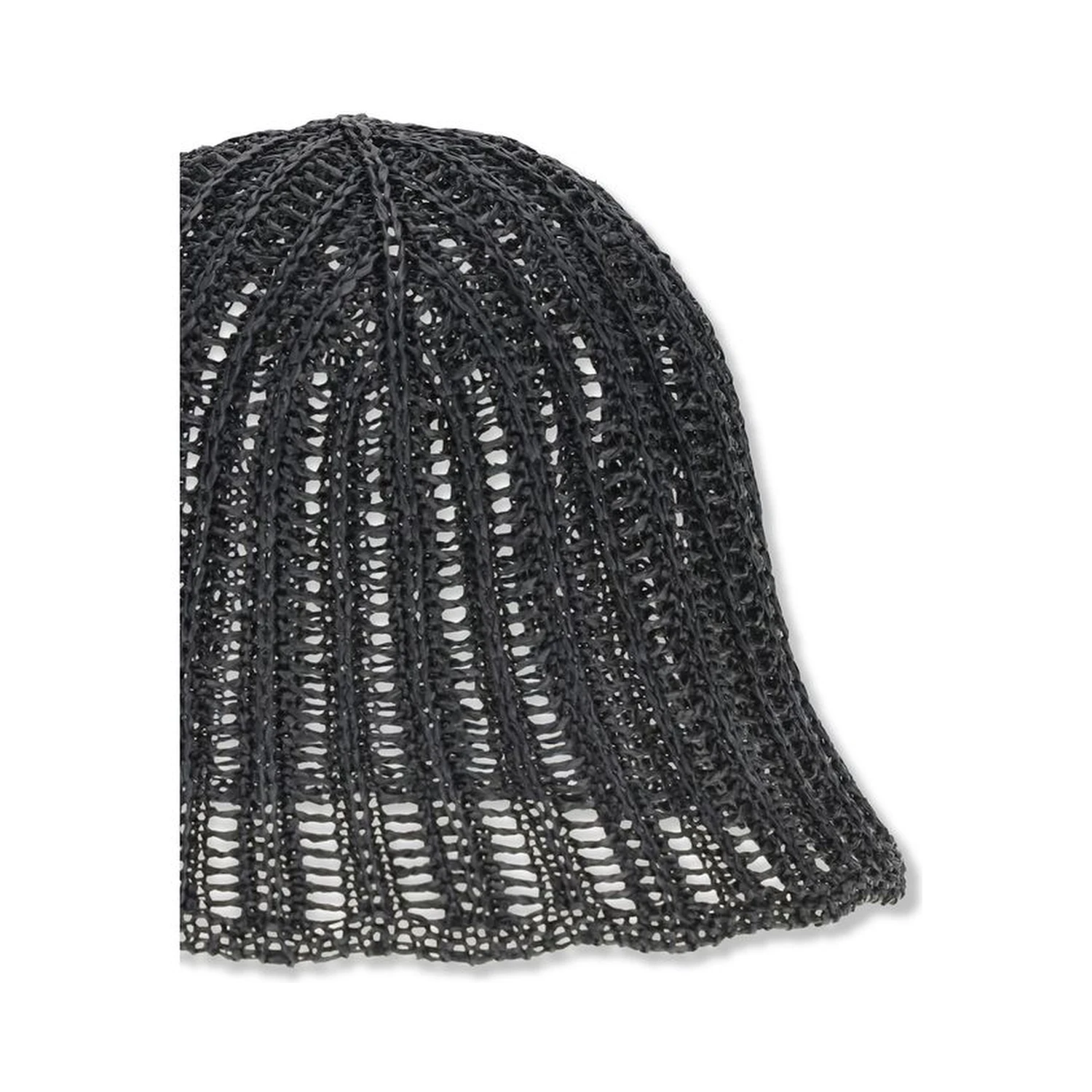 Black Raffia Hat