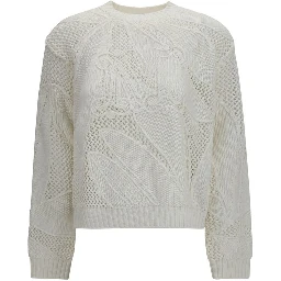 White Cotton Sweatshirt