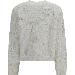 White Cotton Sweatshirt