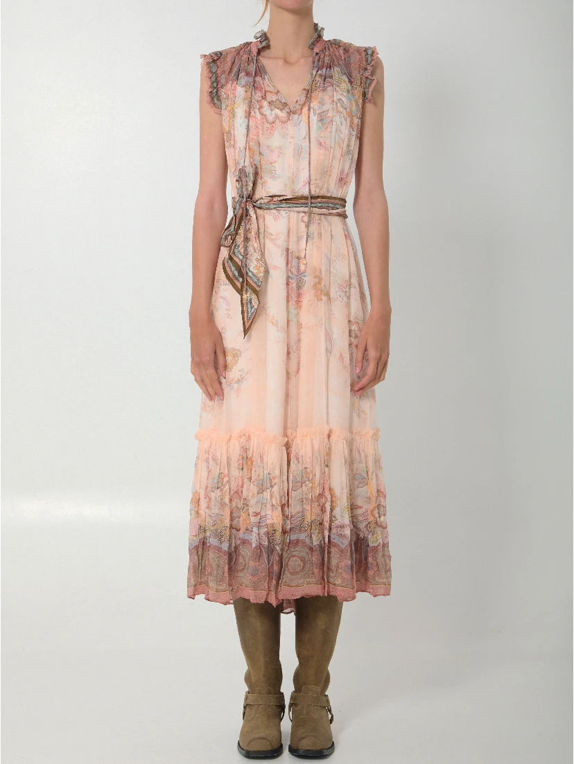 Alchemy midi fluid dress