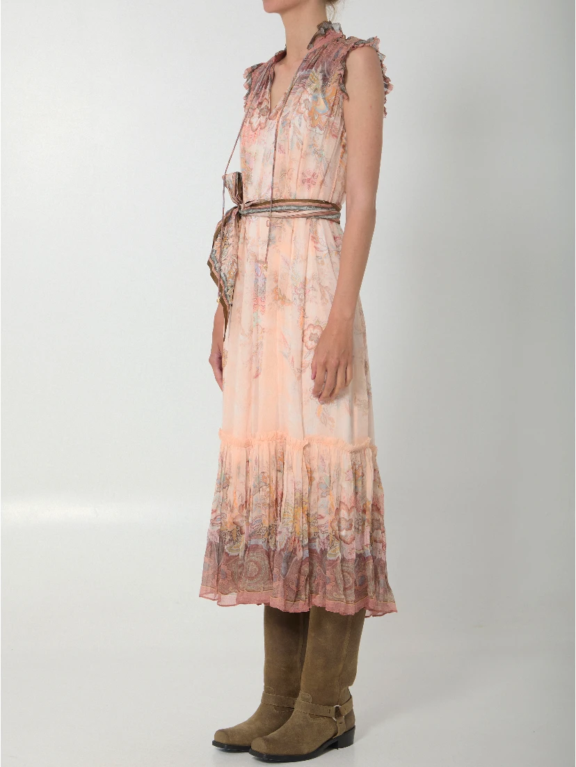 Alchemy midi fluid dress