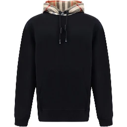Black Cotton Sweatshirt