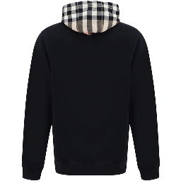 Black Cotton Sweatshirt
