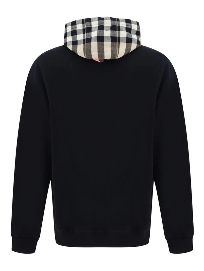 Black Cotton Sweatshirt