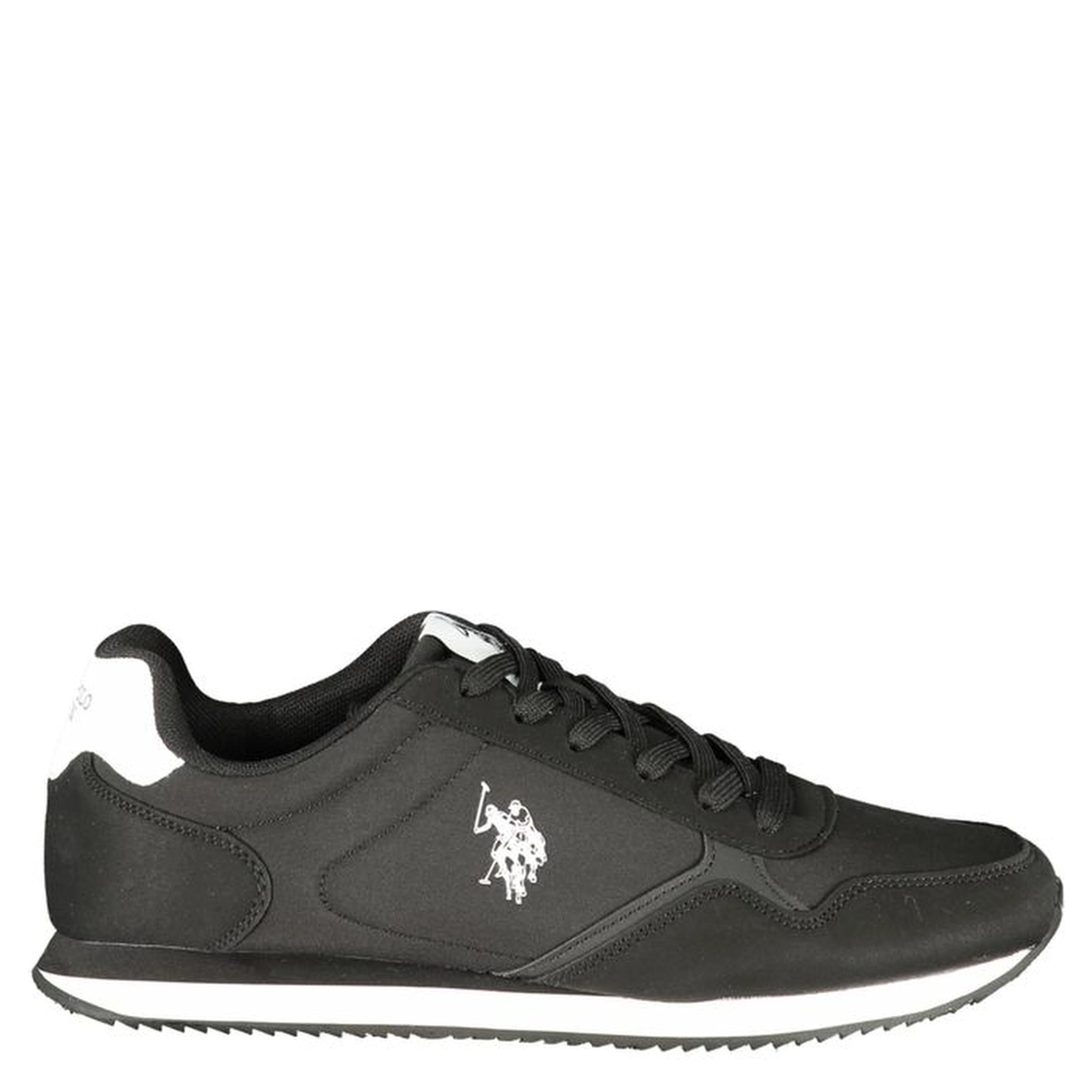 Black Polyurethane Men's Sneaker