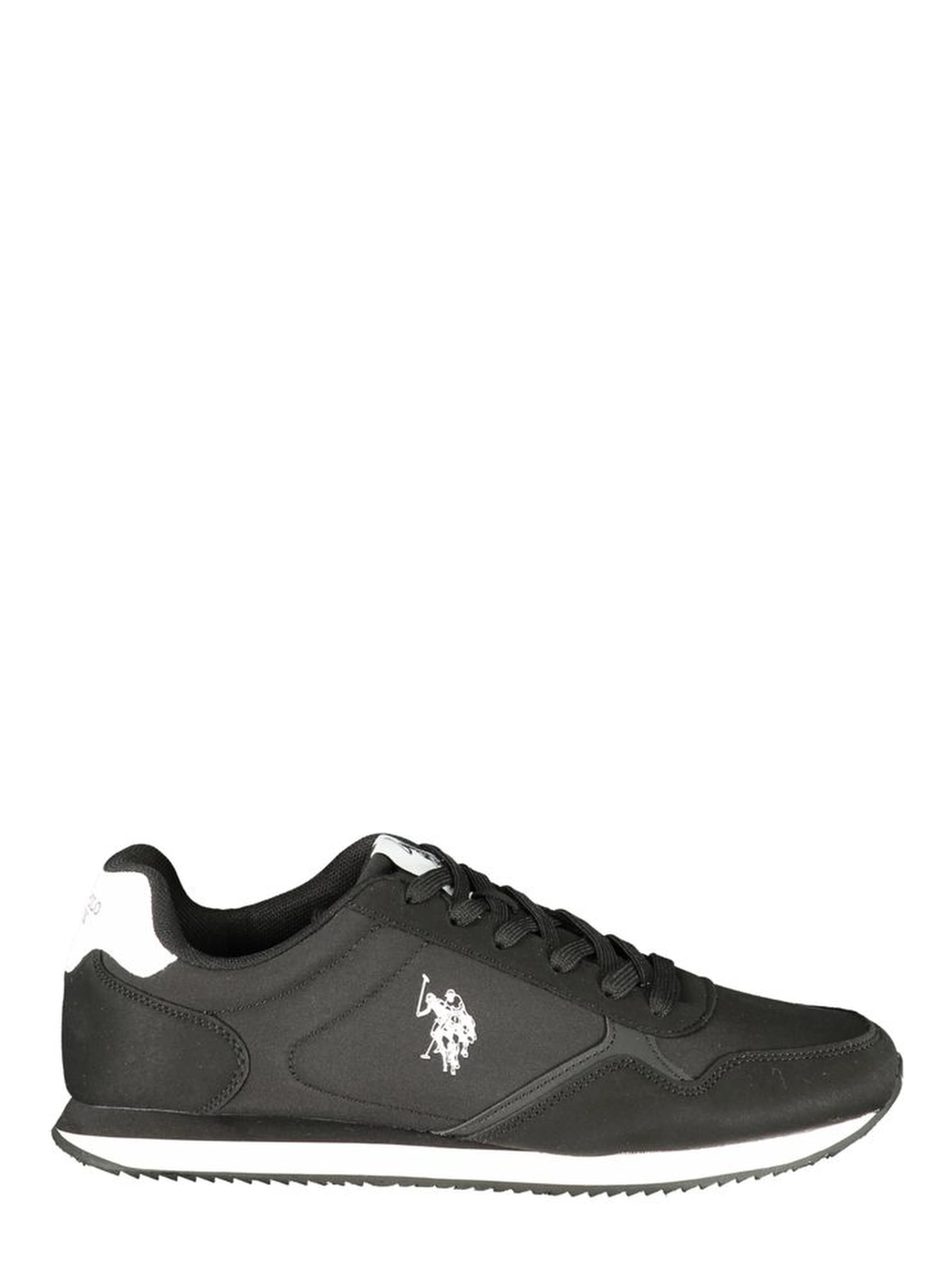 Black Polyurethane Men's Sneaker