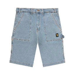 Blue Cotton Bermuda Shorts