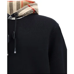Black Cotton Sweatshirt