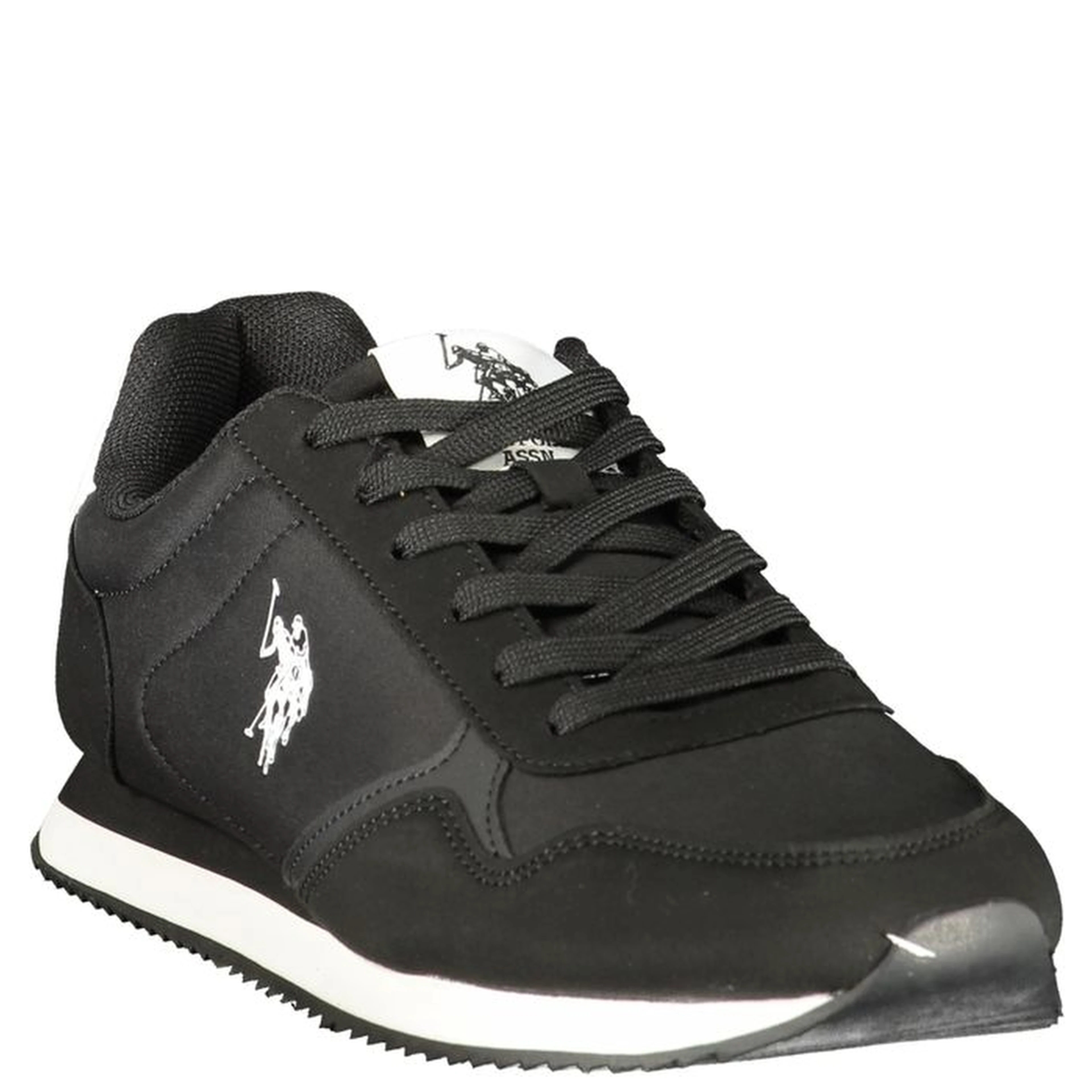 Black Polyurethane Men's Sneaker