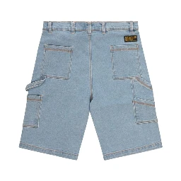 Blue Cotton Bermuda Shorts