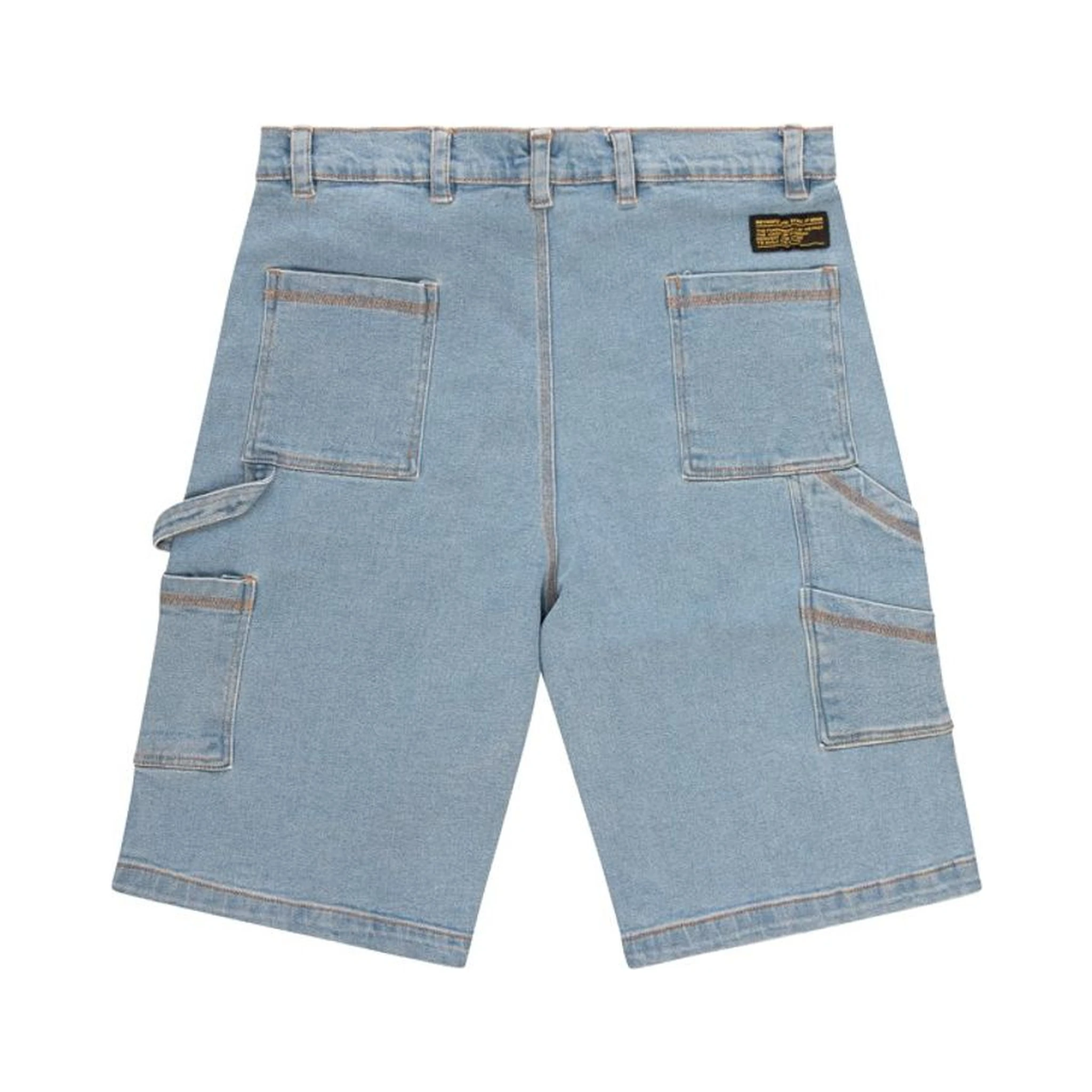 Blue Cotton Bermuda Shorts