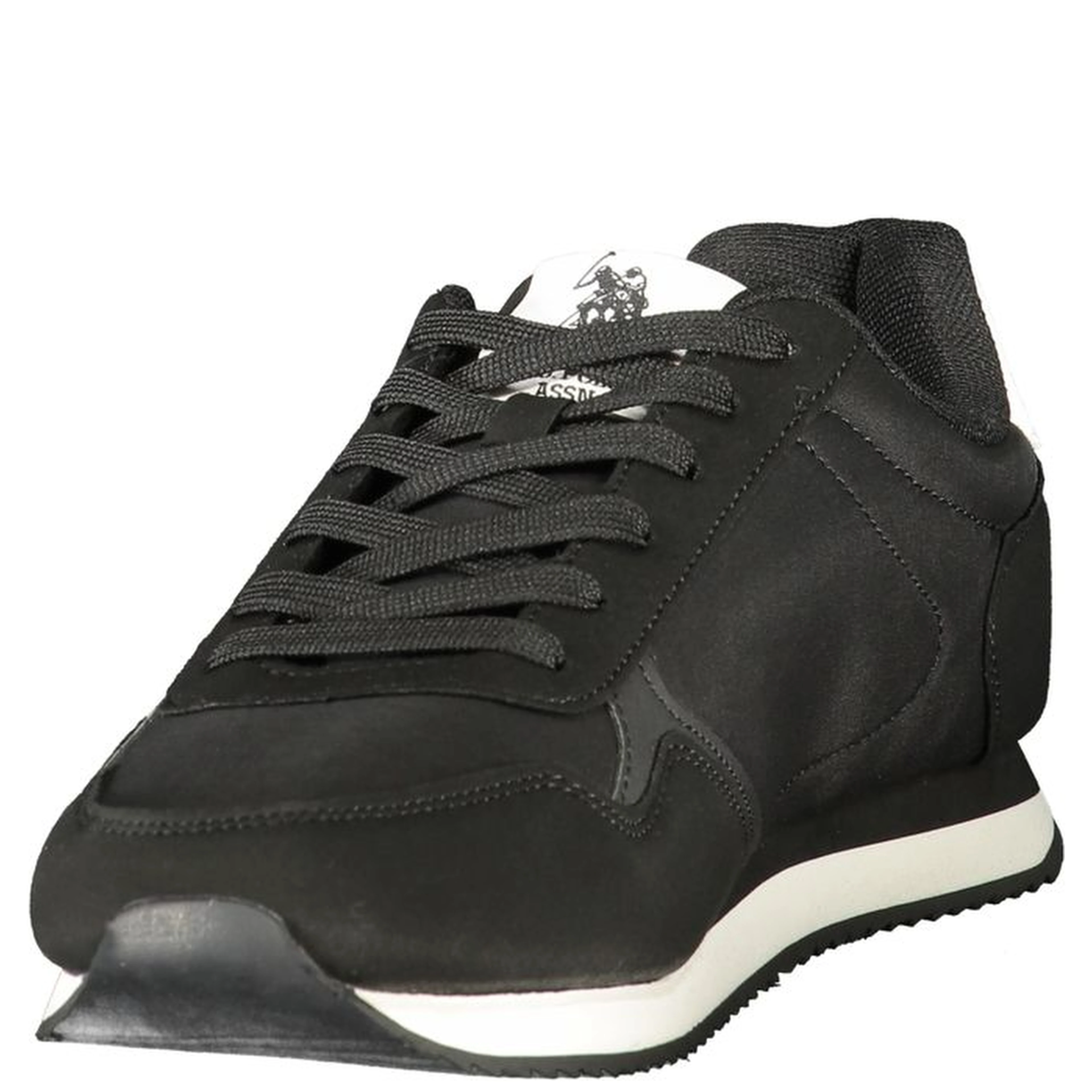 Black Polyurethane Men's Sneaker