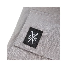 Gray Cotton Cargo Pants