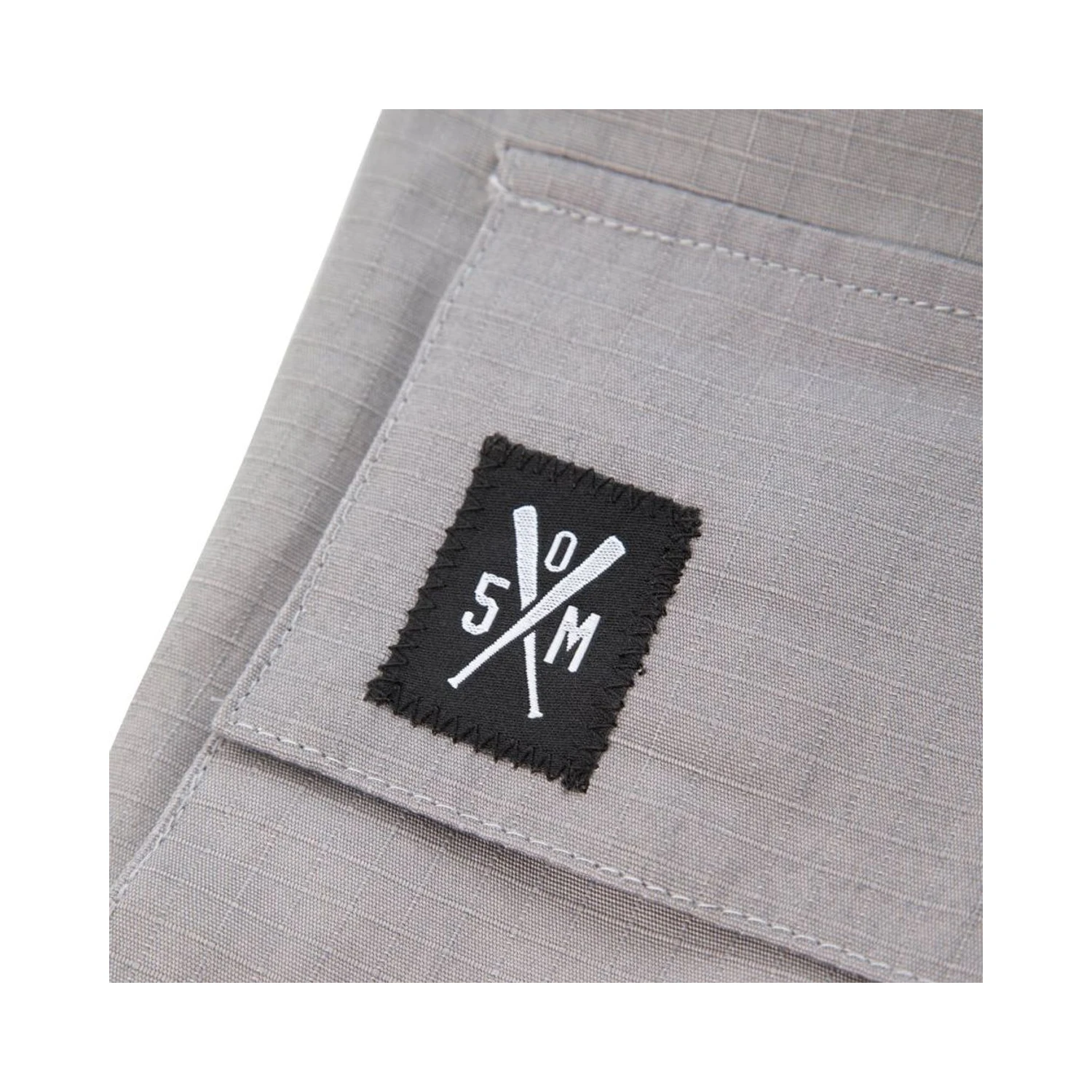 Gray Cotton Cargo Pants