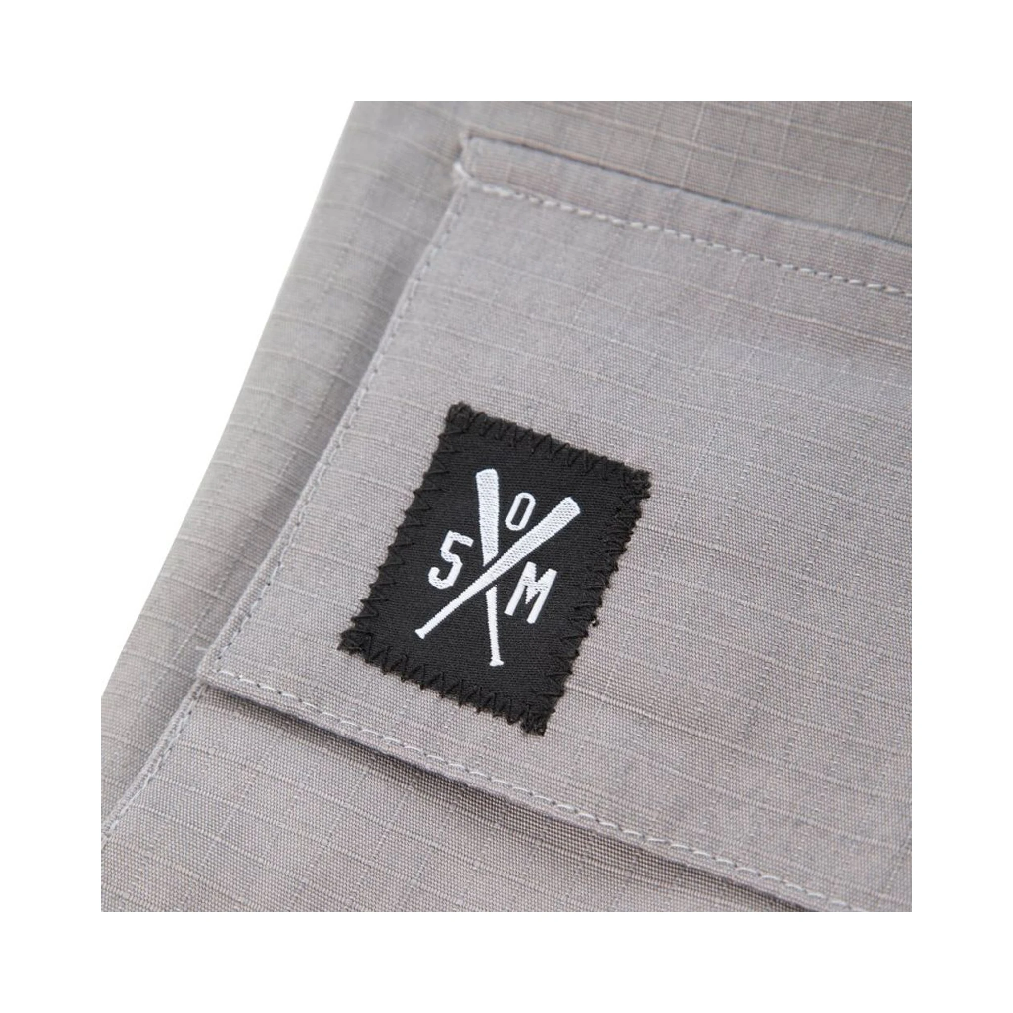 Gray Cotton Cargo Pants