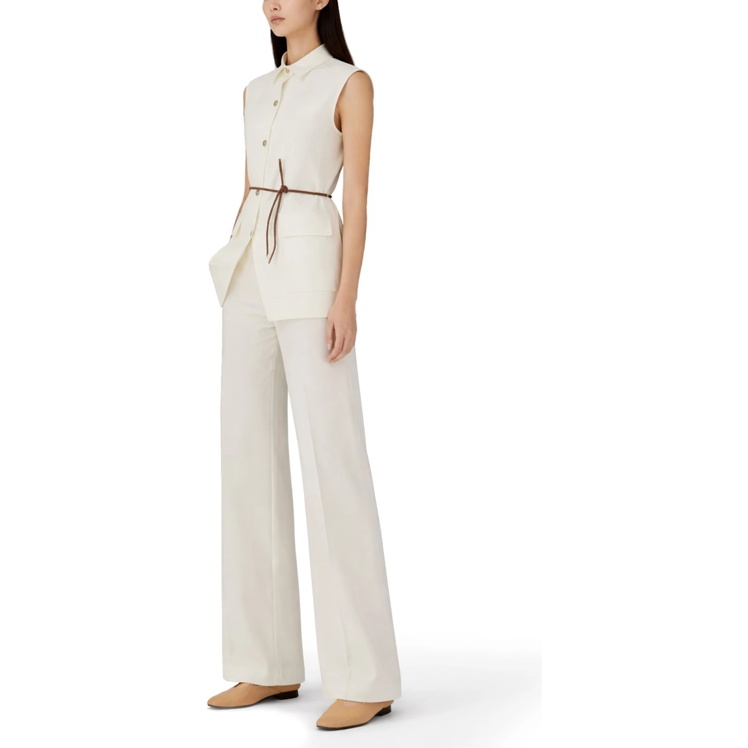 PANTALONE SARTORIALE CON ELASTICO IN VITA