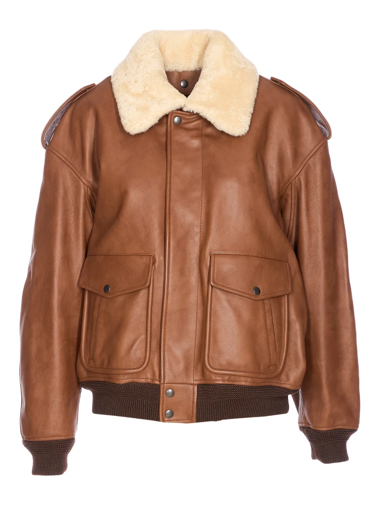 Saint Laurent  Coats Brown
