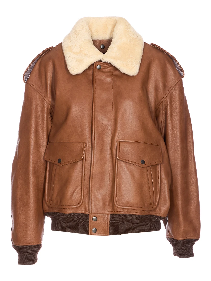 Saint Laurent  Coats Brown