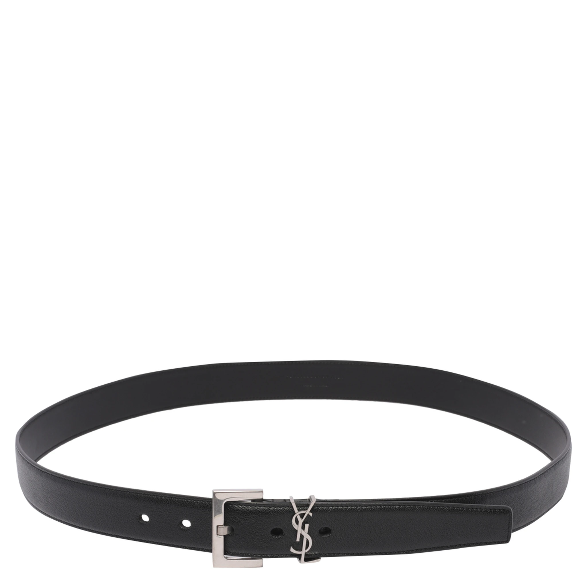 أحزمة سان لوران سوداء