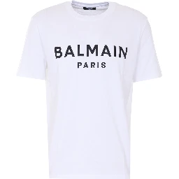 Balmain T-shirts and Polos White