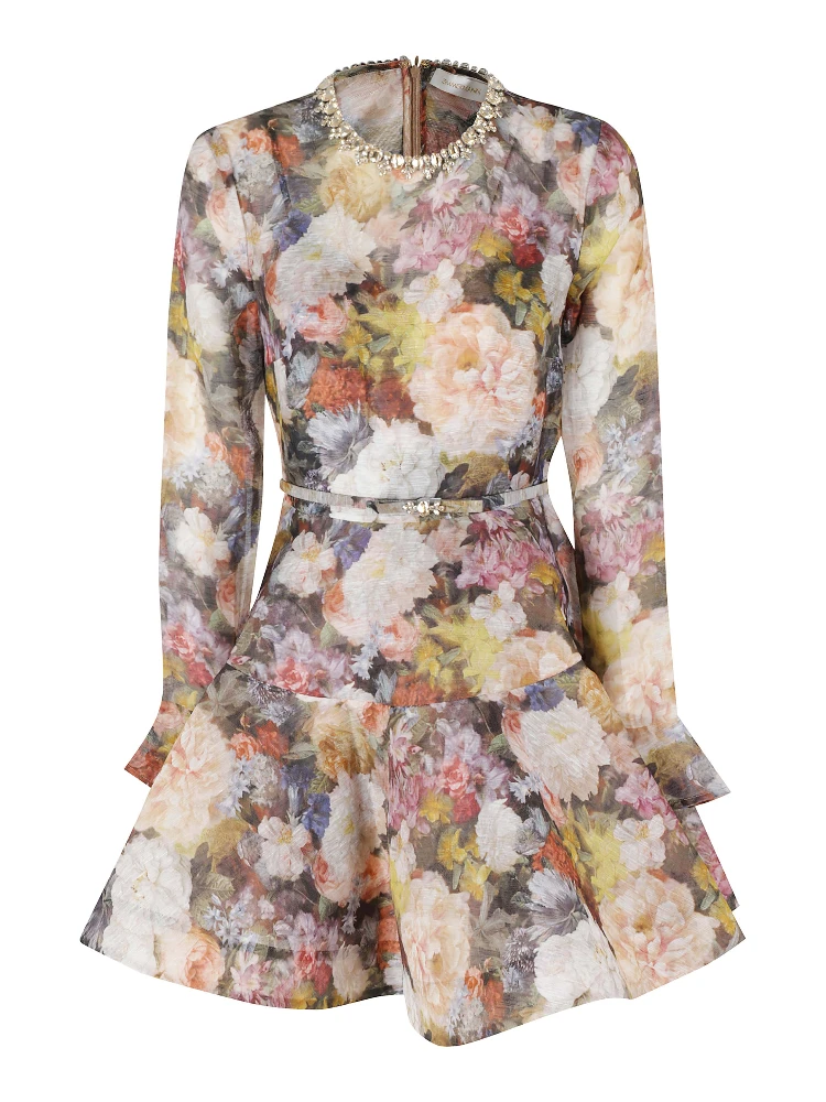 ALCHEMY PEPLUM MINI DRESS